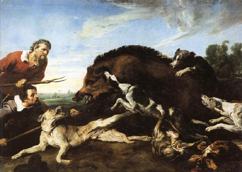 Frans Snyders Wild Boar Hunt Germany oil painting art